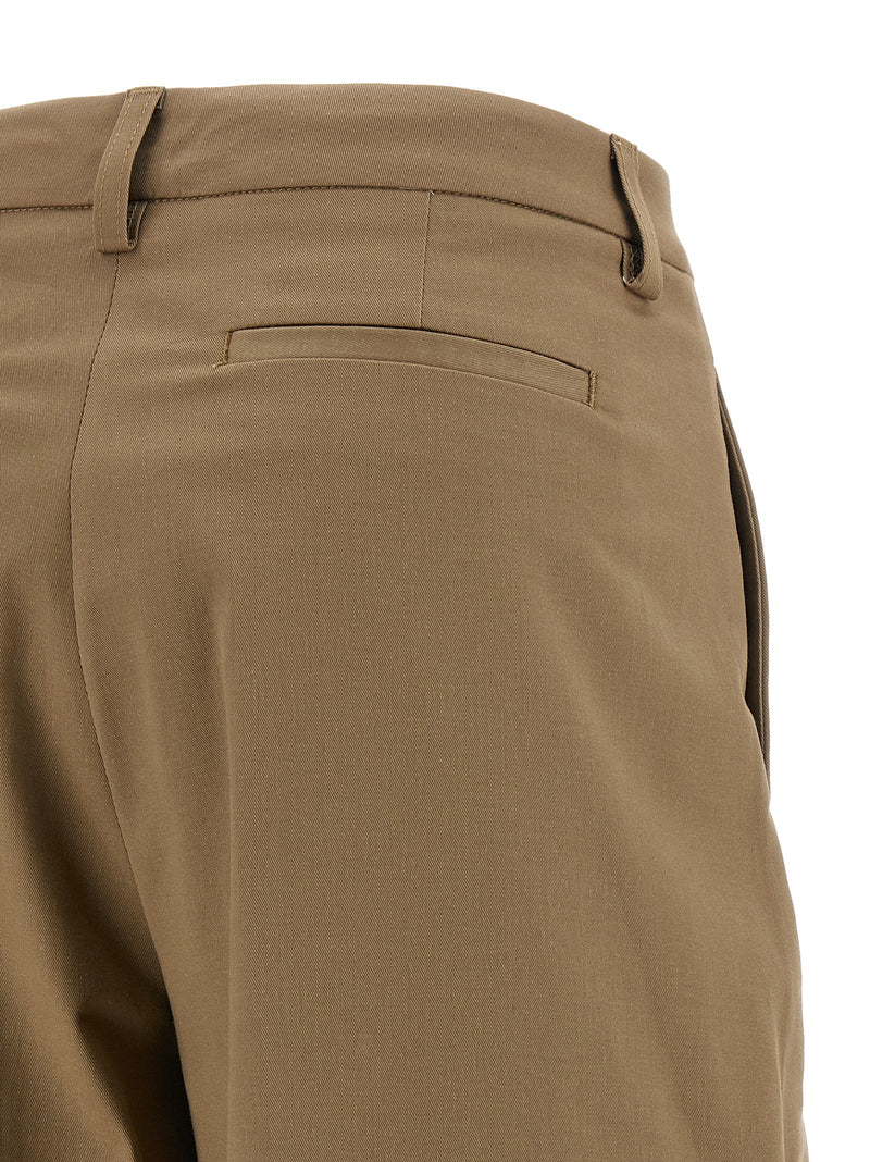 Pantalon décontracté en coton marron NOUVEAUTÉ