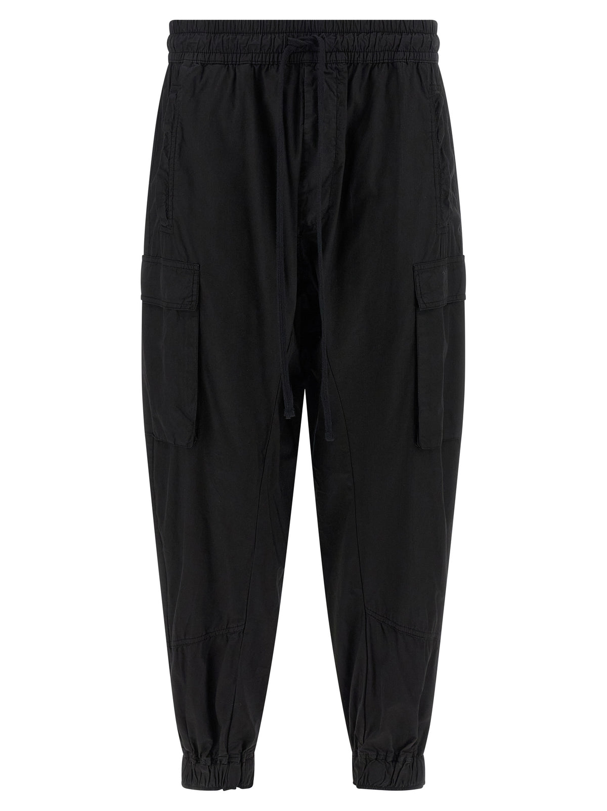 Thom Krom Black Organic Cotton Cargo Pants