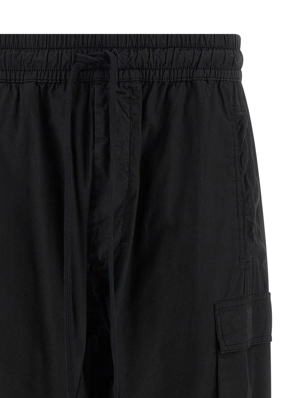 Thom Krom Black Organic Cotton Cargo Pants