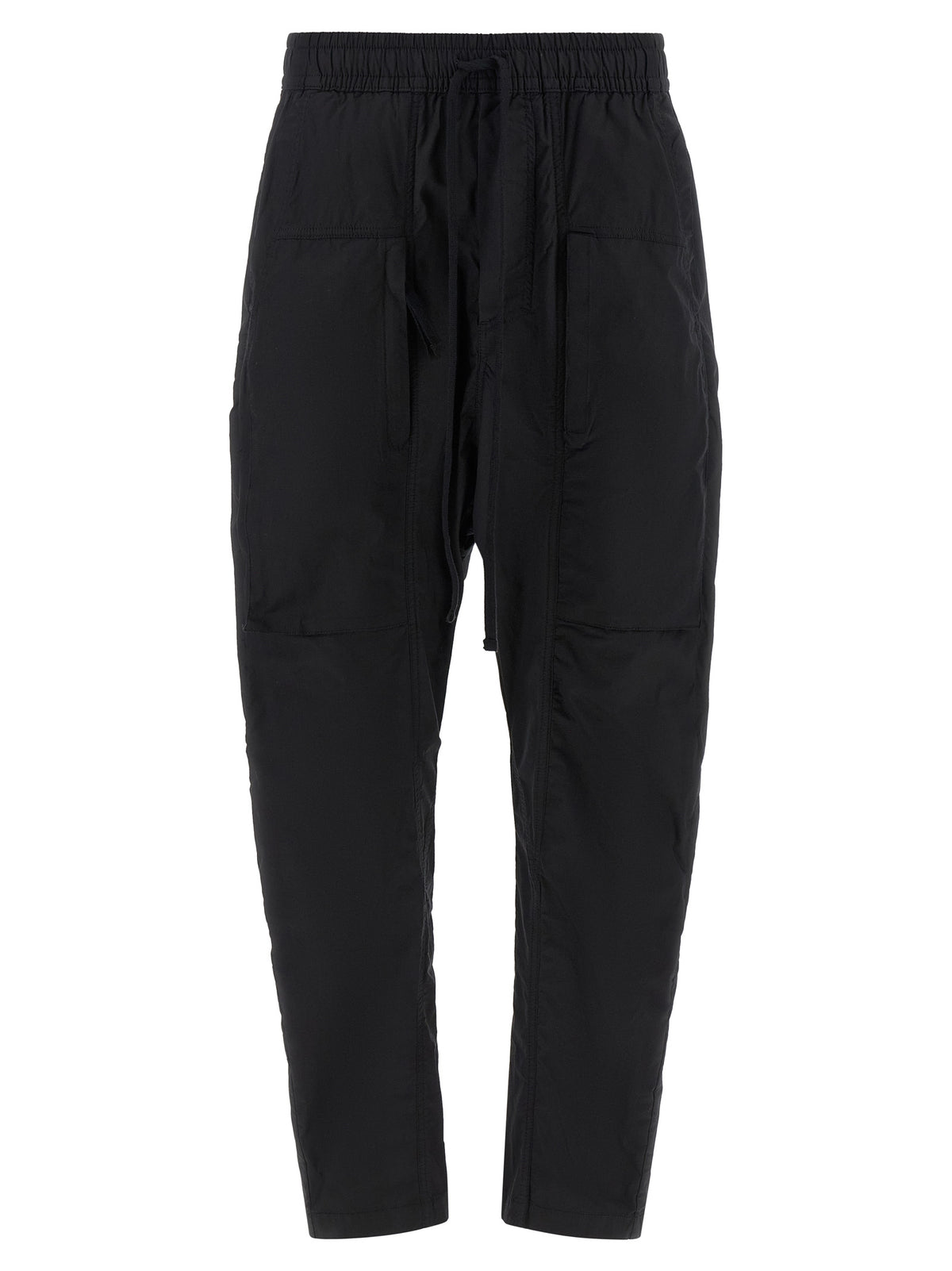 Thom Krom Black Cotton Casual Pants for Men