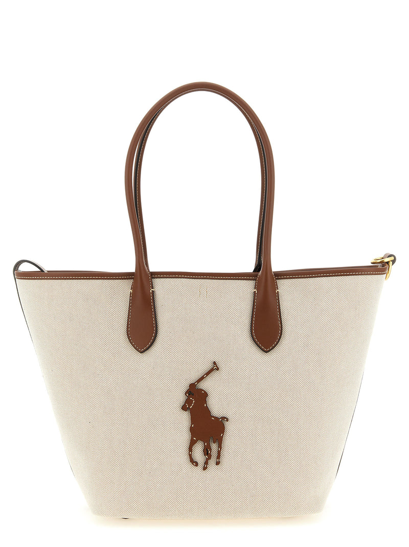 Polo Ralph Lauren Brown Cotton Tote Bag