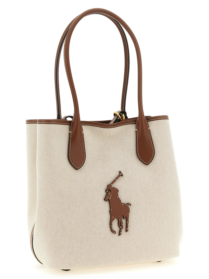 Polo Ralph Lauren Brown Cotton Tote Bag