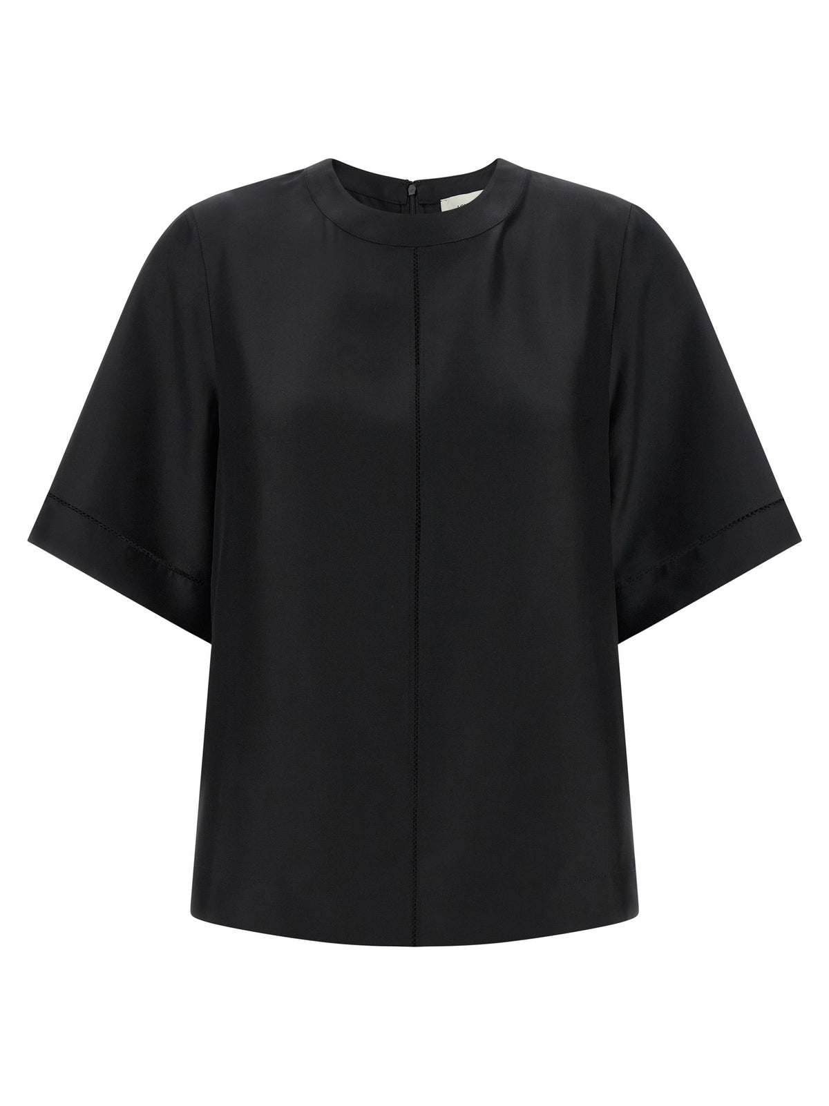 Chemise en soie noire Loulou De Saison