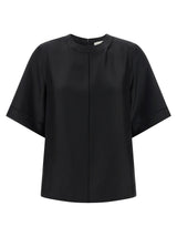 Chemise en soie noire Loulou De Saison