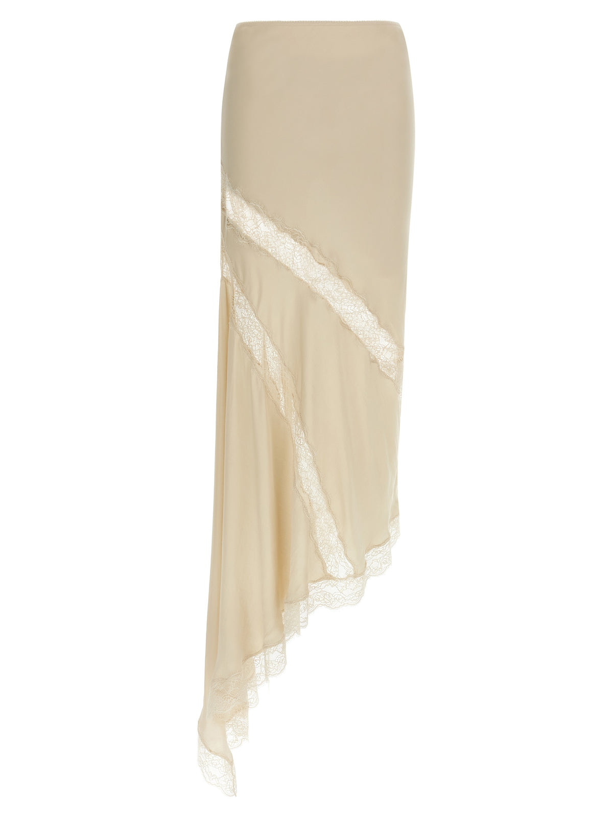 The Andamane Rosetta Beige Viscose Mini Skirt
