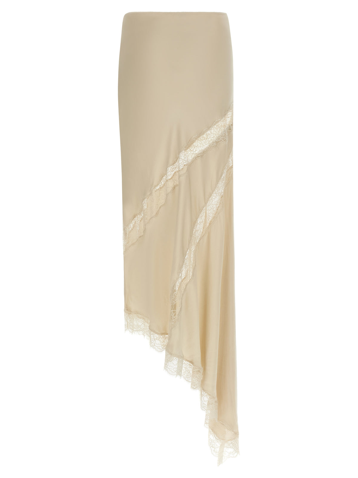 The Andamane Rosetta Beige Viscose Mini Skirt