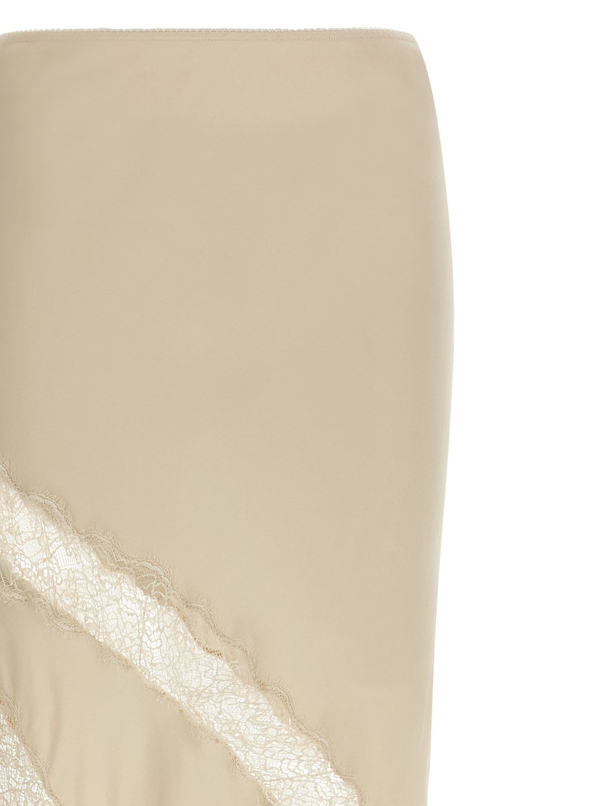 The Andamane Rosetta Beige Viscose Mini Skirt
