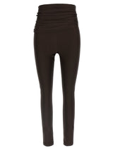 The Andamane Brown Polyamide Leggings