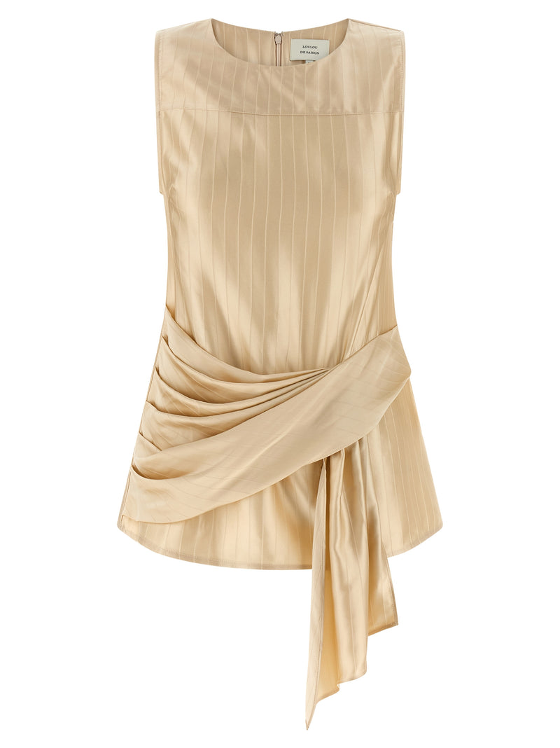 Chemise en Viscose Beige Loulou De Saison