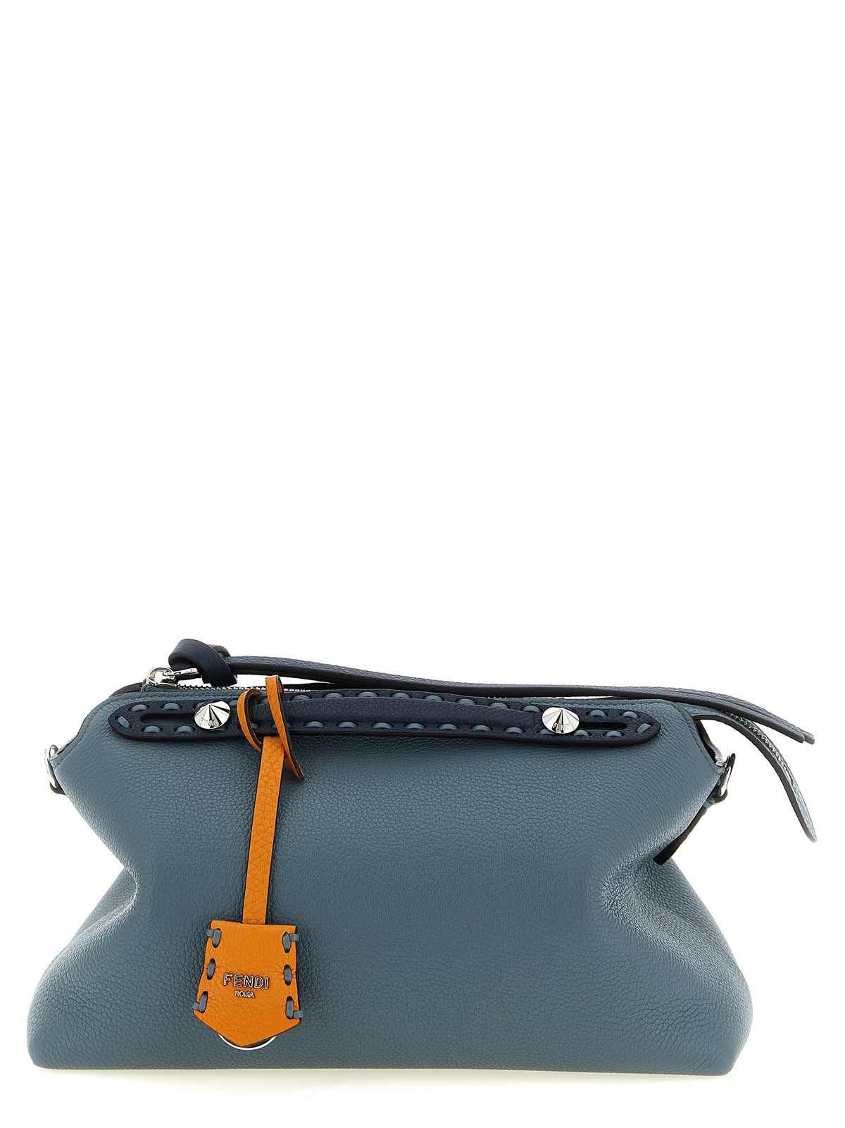 Fendi By The Way Soft Selleria Blue Calfskin Handbag