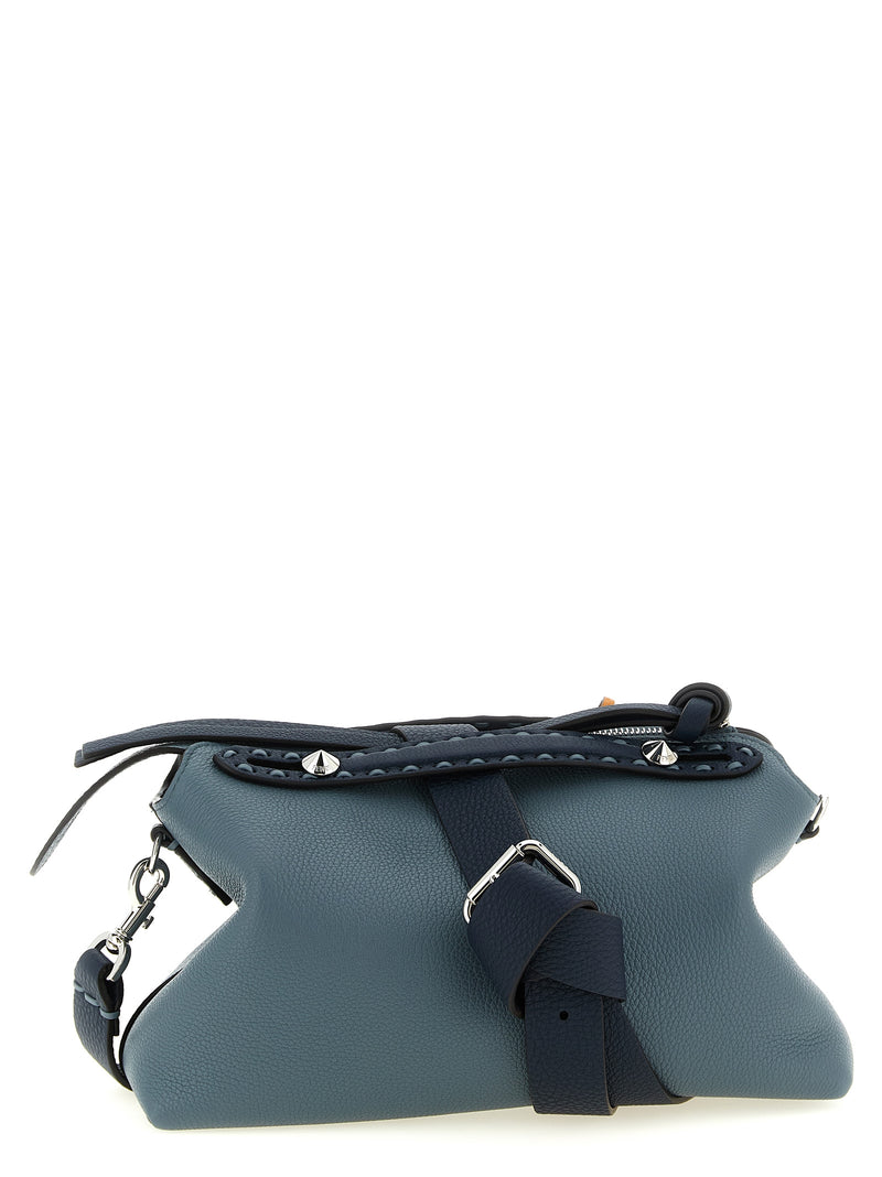 Fendi By The Way Soft Selleria Blue Calfskin Handbag