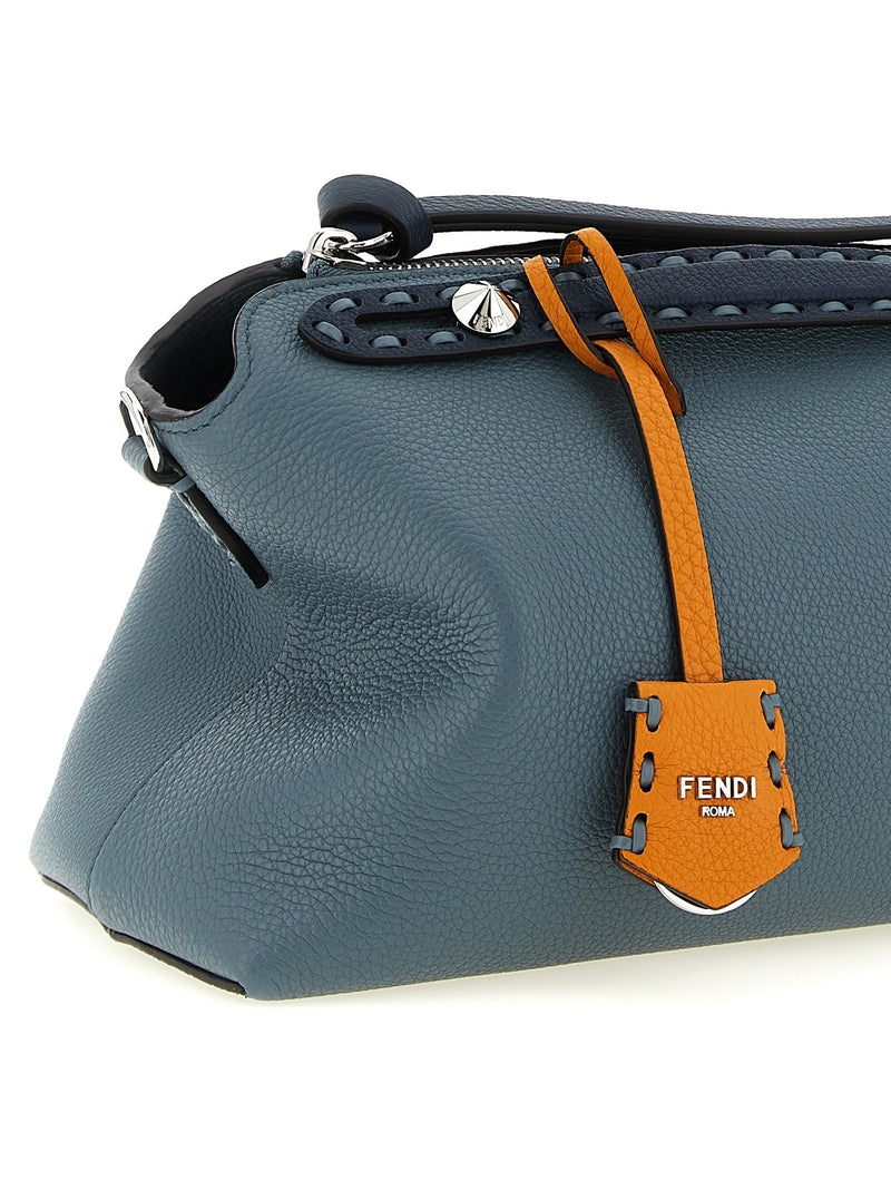 Fendi By The Way Soft Selleria Blue Calfskin Handbag