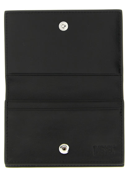 Diesel Black Leather Cardholder
