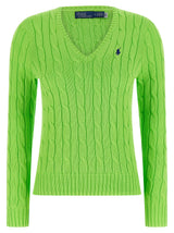 Polo Ralph Lauren Bicolor Cotton Cardigan - Chic V-Neck Sweater