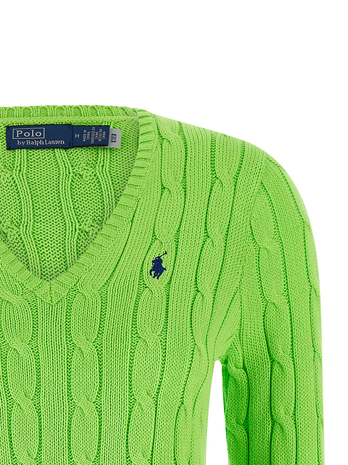 Polo Ralph Lauren Bicolor Cotton Cardigan - Chic V-Neck Sweater