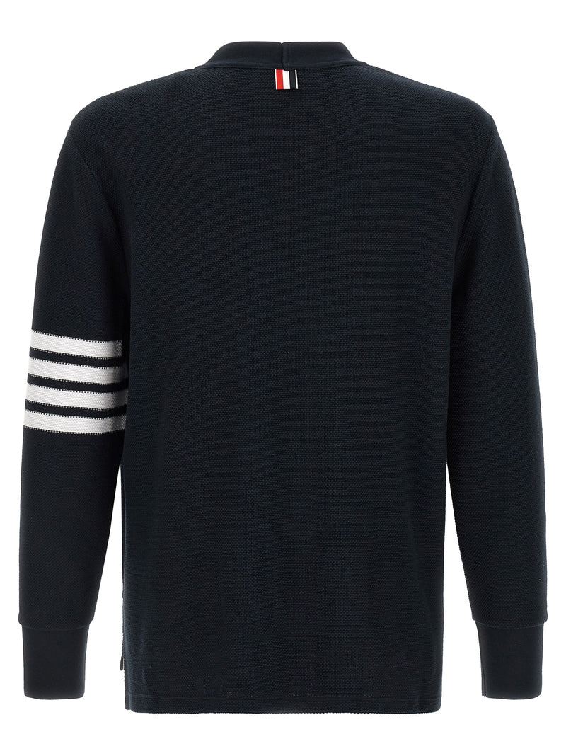 Thom Browne Blue Cotton Cardigan