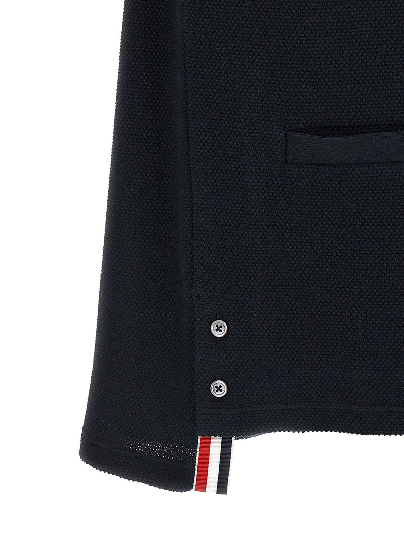 Thom Browne Blue Cotton Cardigan