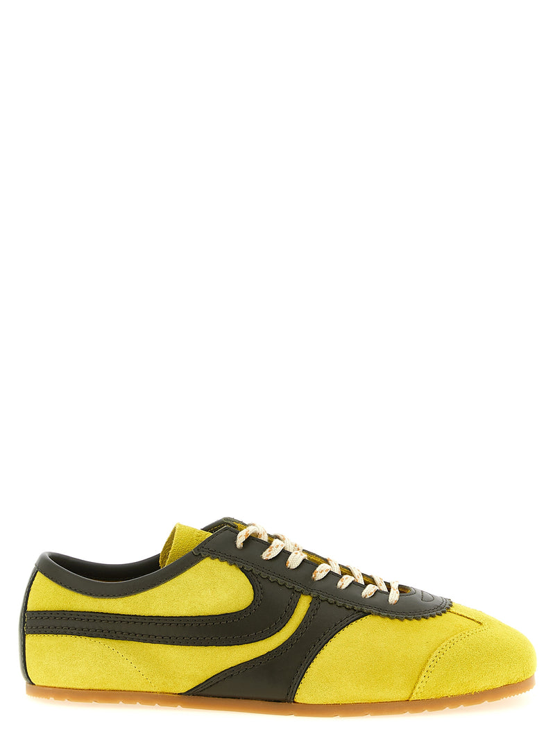 Dries Van Noten Bicolor Calfskin Sneakers pour Femme