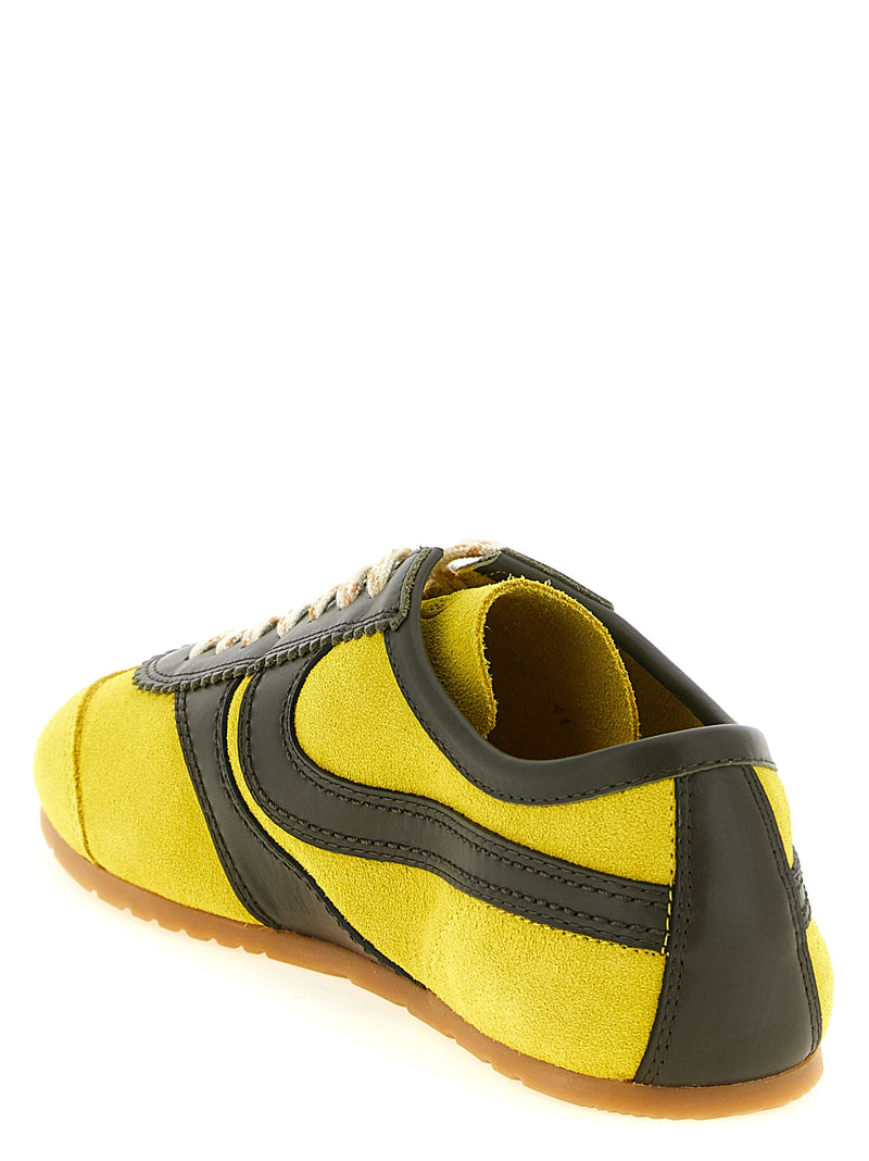 Dries Van Noten Bicolor Calfskin Sneakers pour Femme
