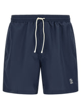 Brunello Cucinelli Blue Polyester Swim Shorts