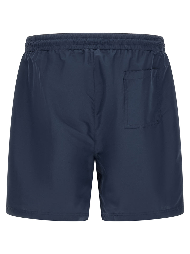 Short de bain bleu en polyester Brunello Cucinelli