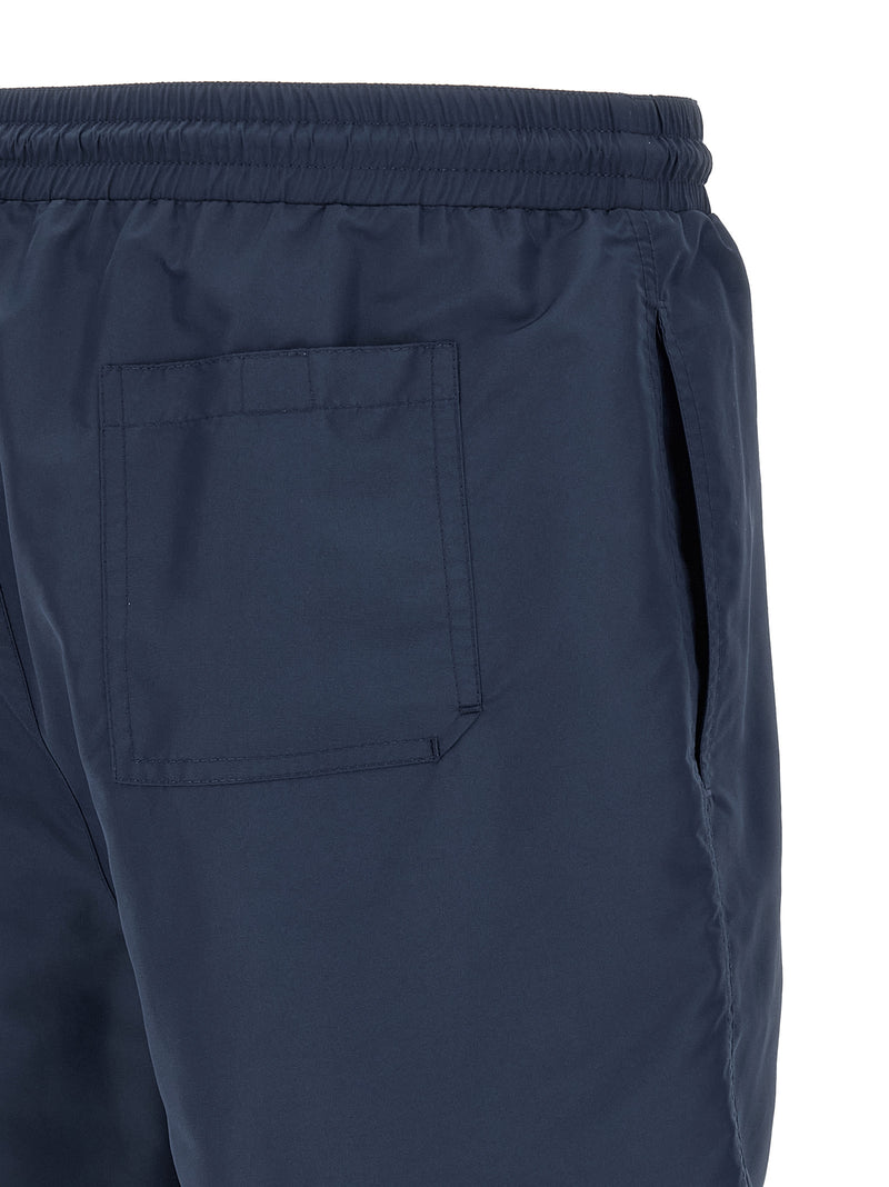 Short de bain bleu en polyester Brunello Cucinelli