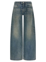 Balenciaga Blue Cotton Relaxed Fit Baggy Outback Jeans
