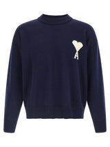 Ami Paris Blue Wool Cardigan
