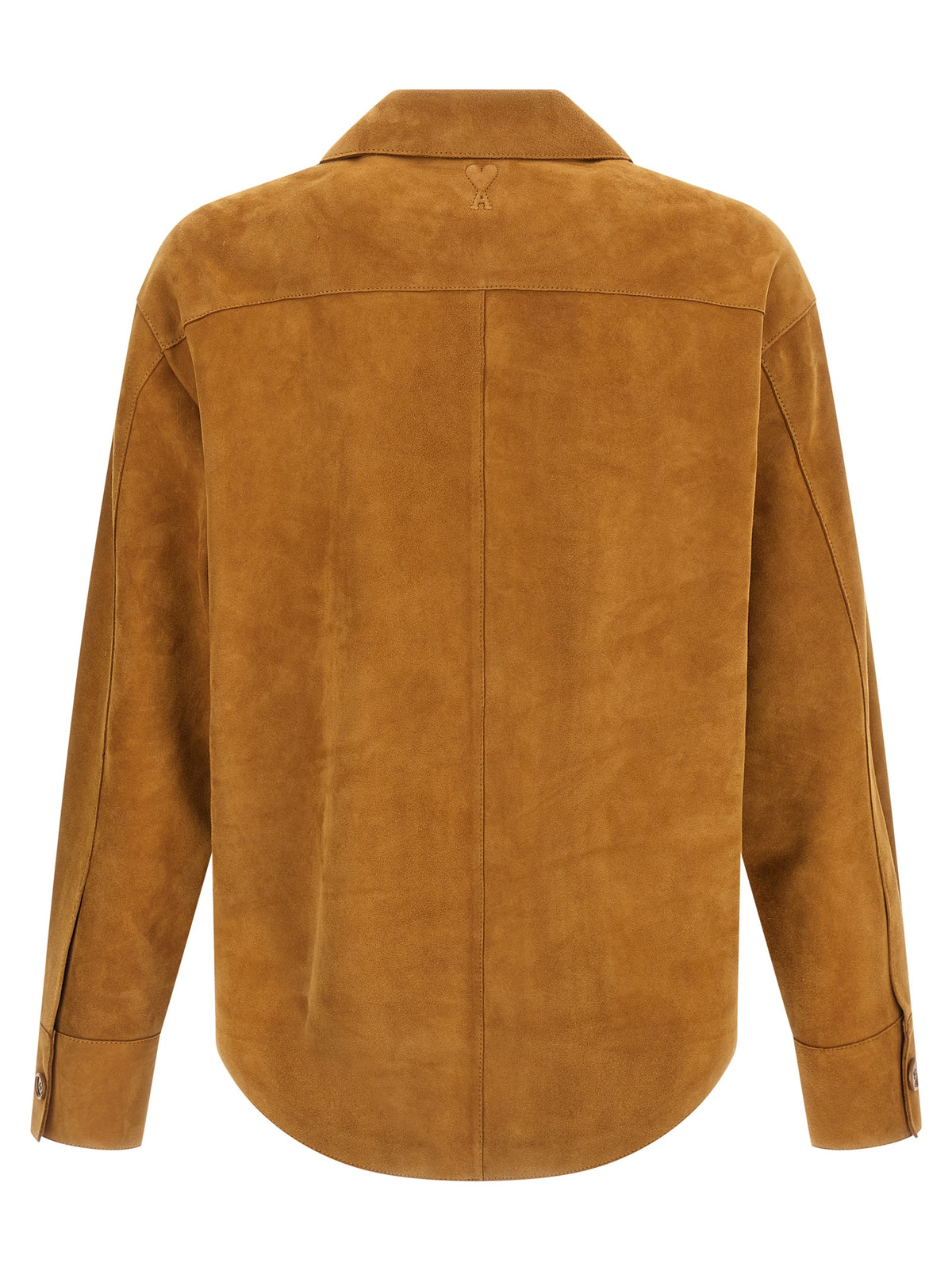 Ami Paris Brown Lamb Leather Jacket