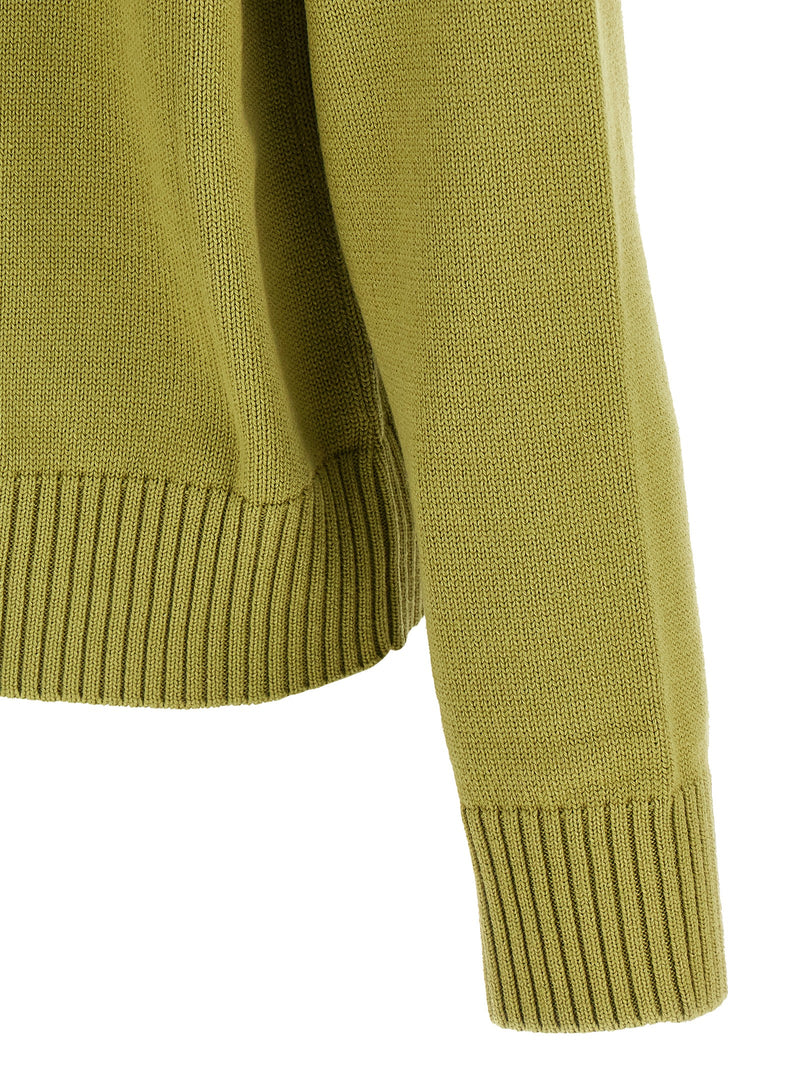 Cardigan bicolore en laine Ami Paris