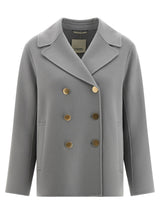 'S Max Mara Gray Virgin Wool Blazer