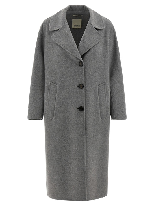 Manteau en laine vierge gris 'S Max Mara