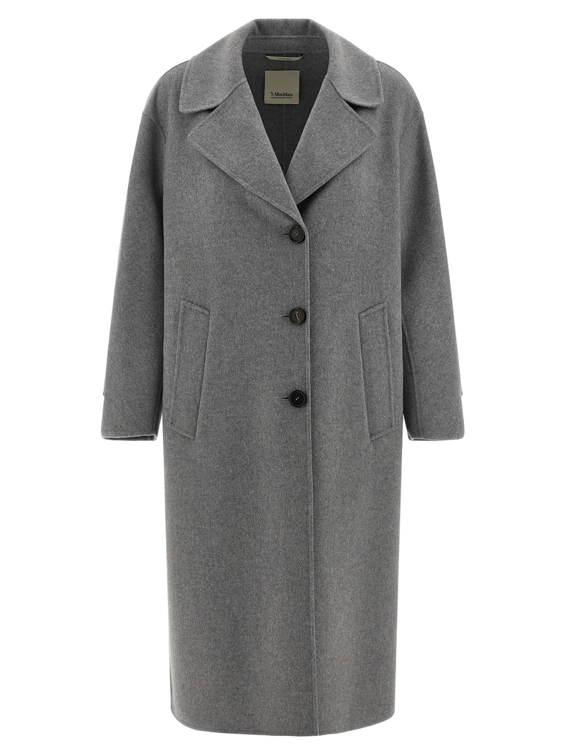 Manteau en laine vierge gris 'S Max Mara