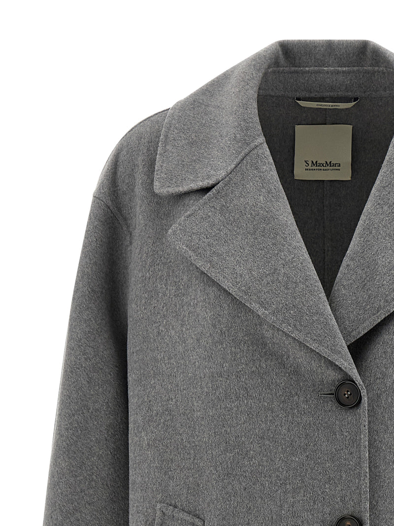 Manteau en laine vierge gris 'S Max Mara