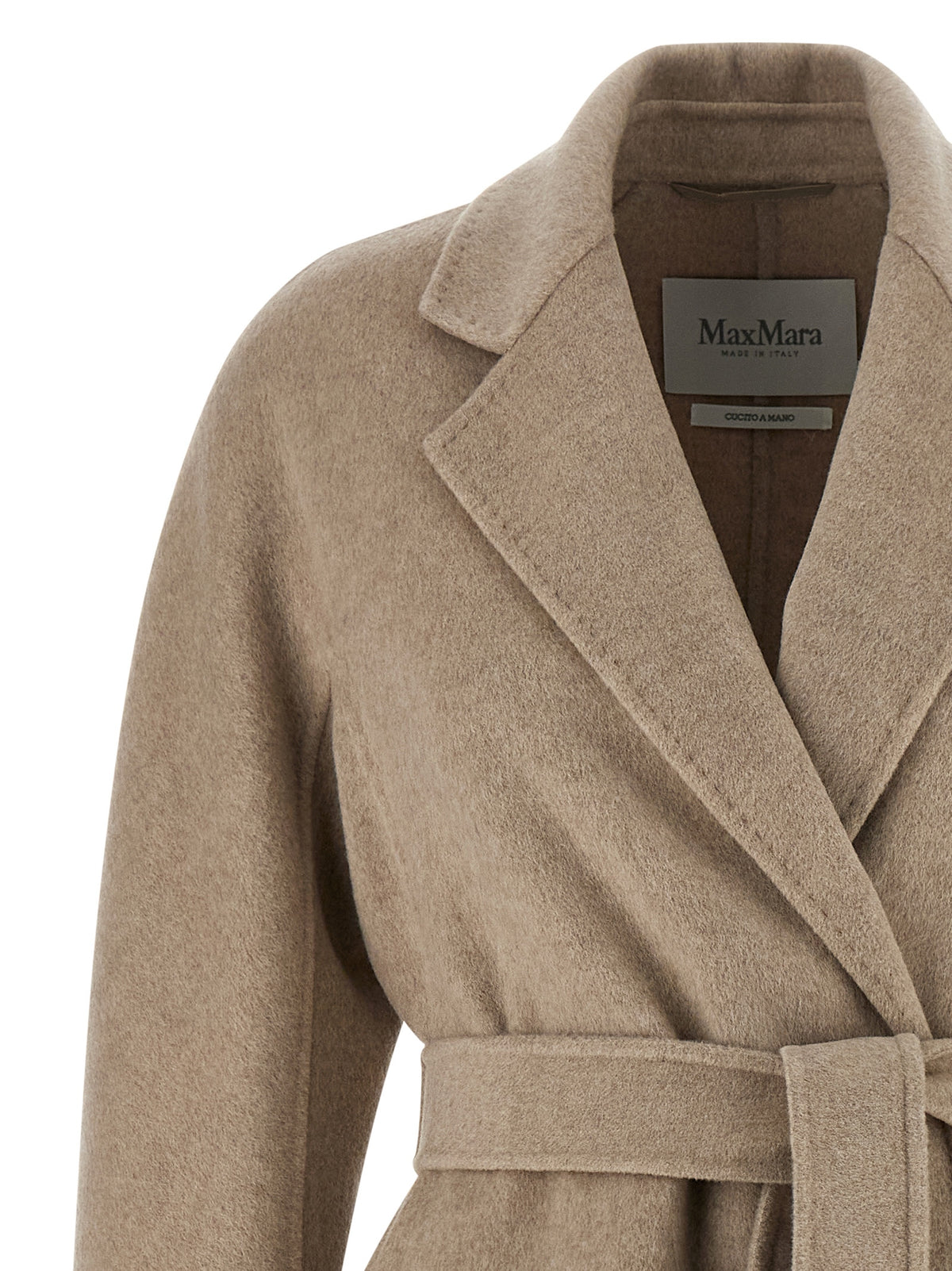 Manteau en cachemire beige Max Mara
