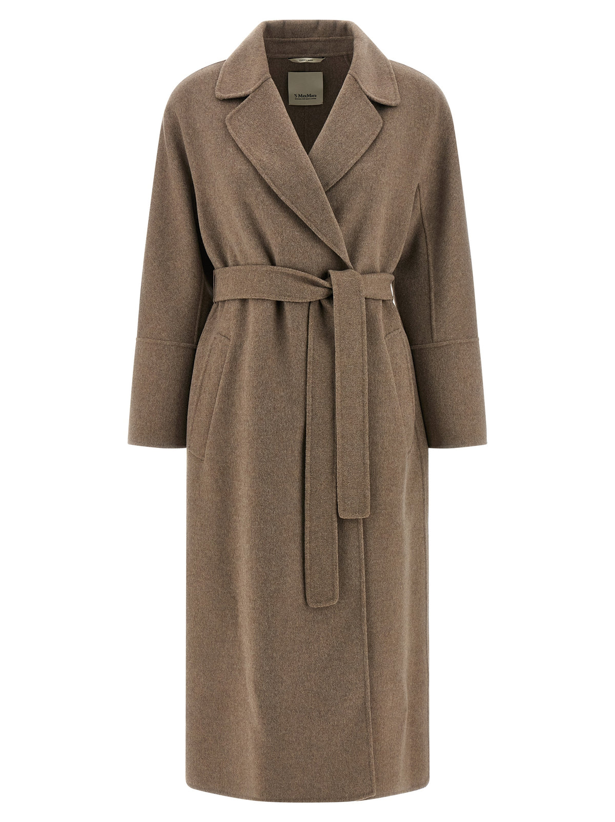 Manteau en laine vierge marron 'S Max Mara