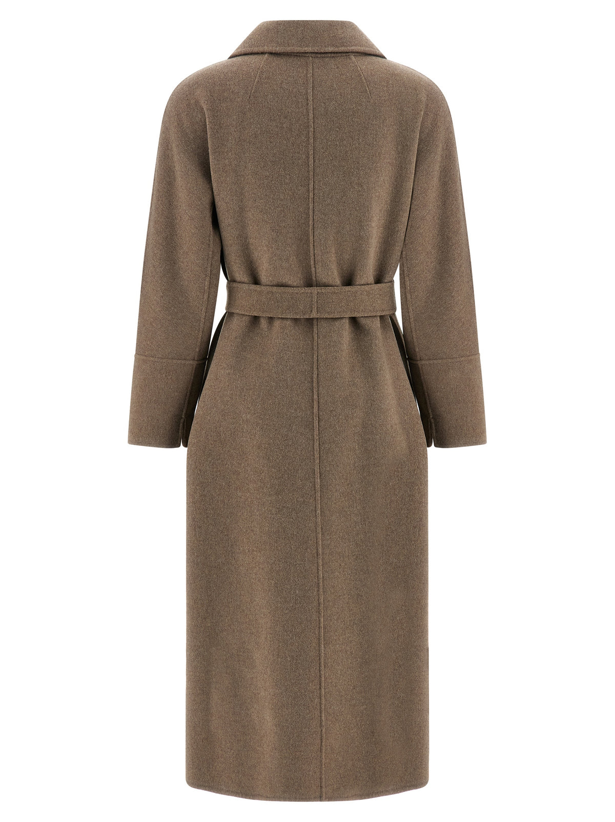 Manteau en laine vierge marron 'S Max Mara