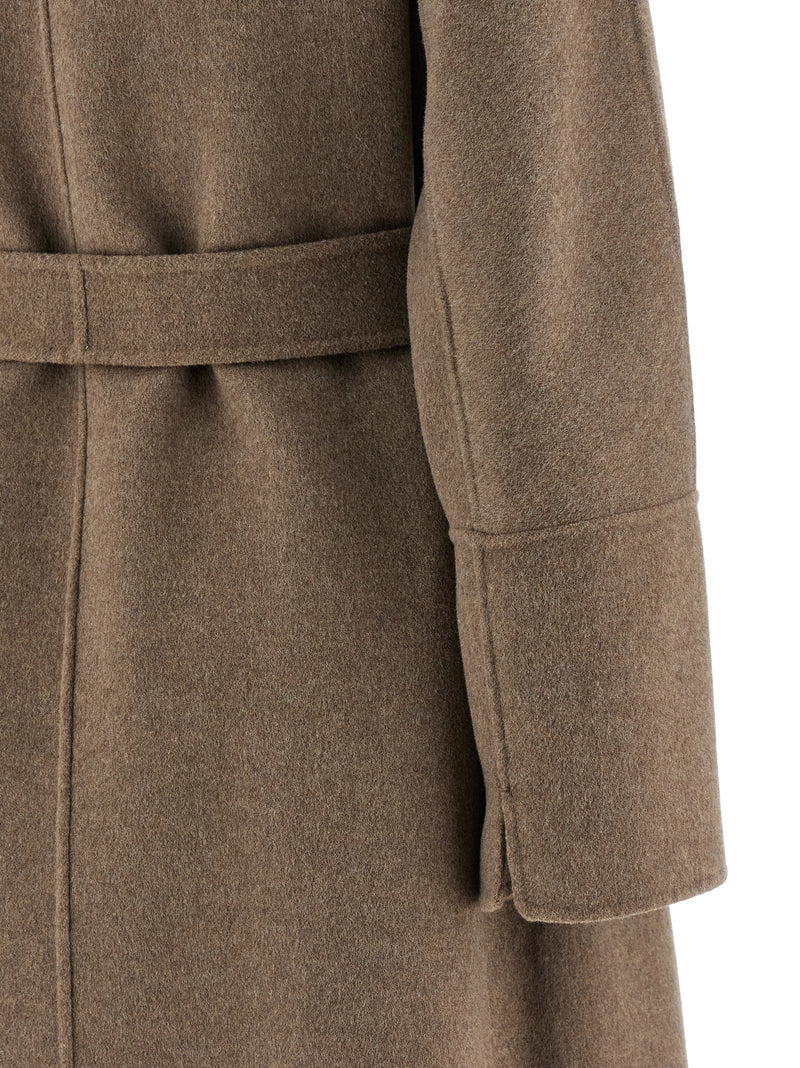 Manteau en laine vierge marron 'S Max Mara