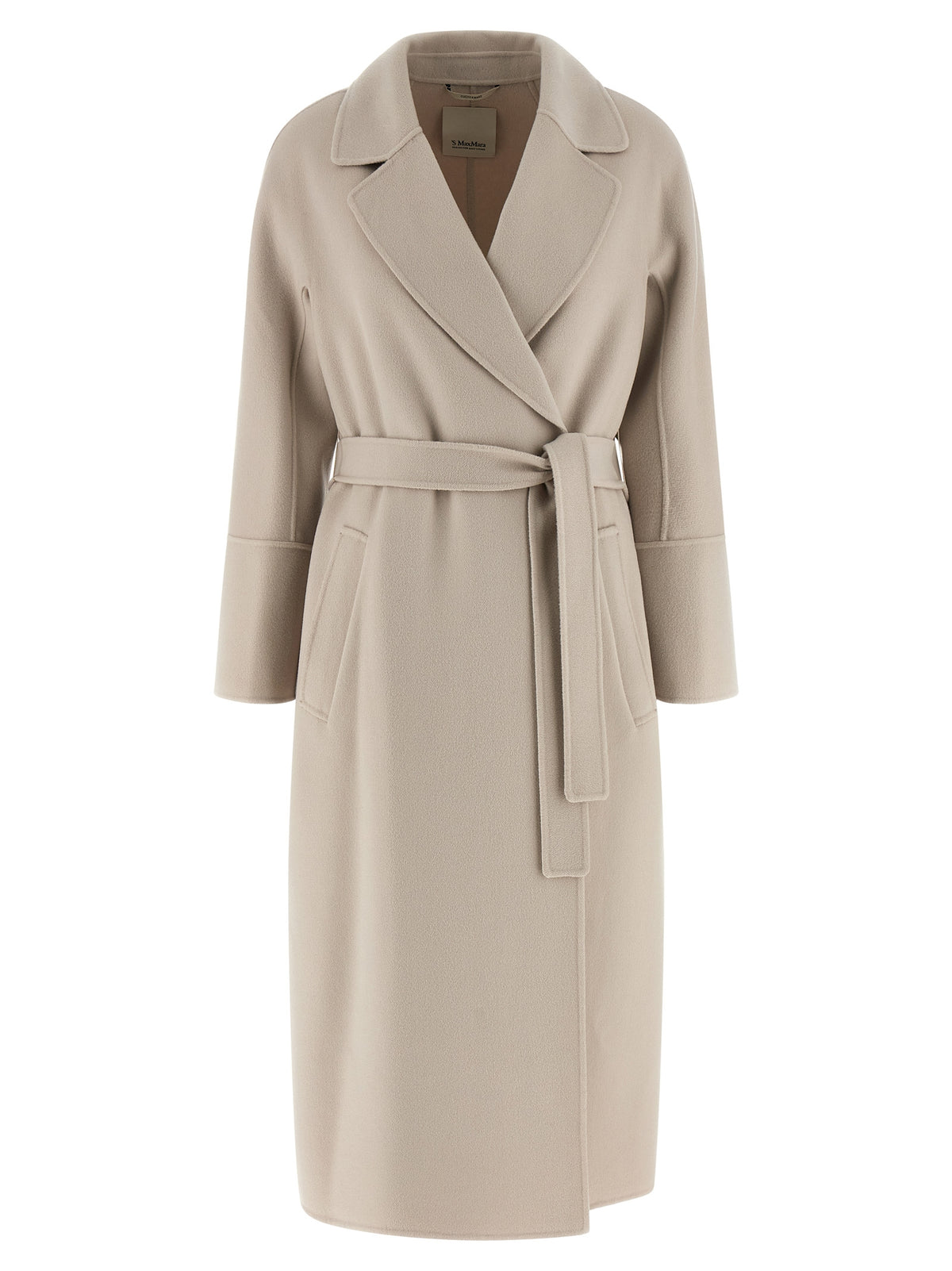 'S Max Mara Beige Virgin Wool Coat