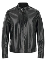 Fendi Blue Lamb Leather Leather Jacket