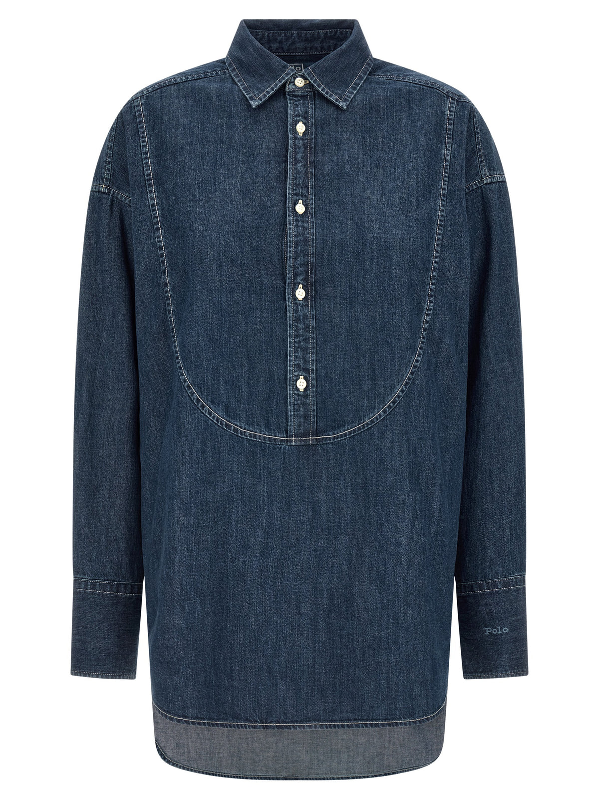 Polo Ralph Lauren Blue Cotton Blouse for Women