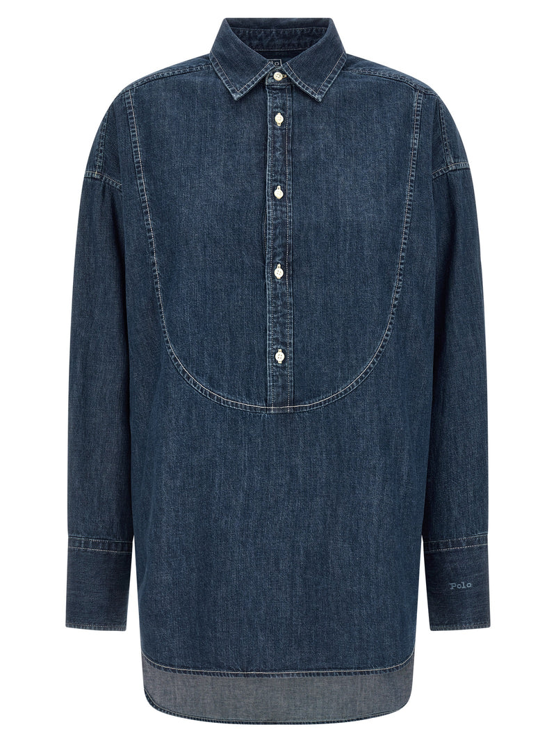 Polo Ralph Lauren Blue Cotton Blouse for Women