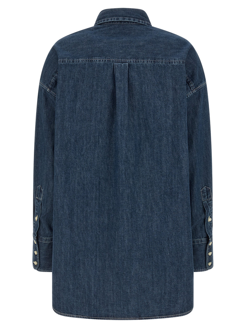 Polo Ralph Lauren Blue Cotton Blouse for Women