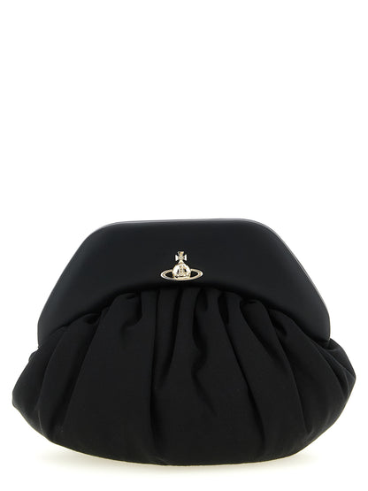 Vivienne Westwood Black Viscose Clutch Bag