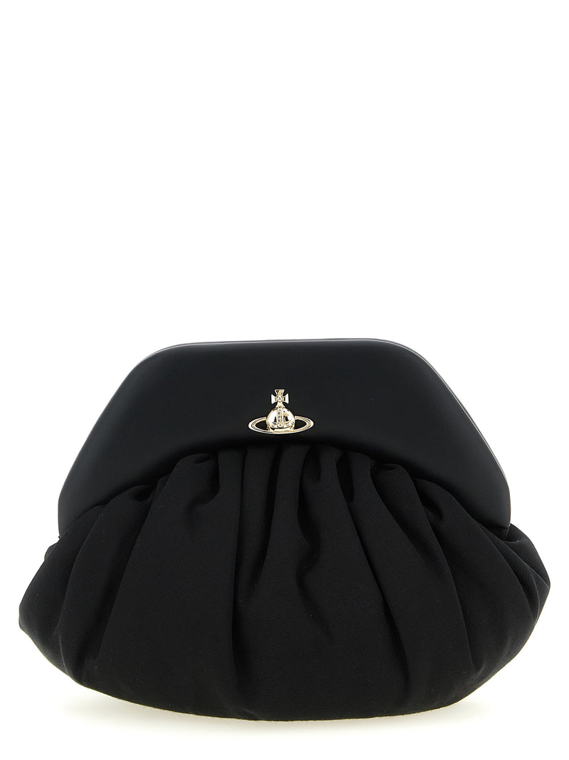 Pochette Vivienne Westwood noire en viscose