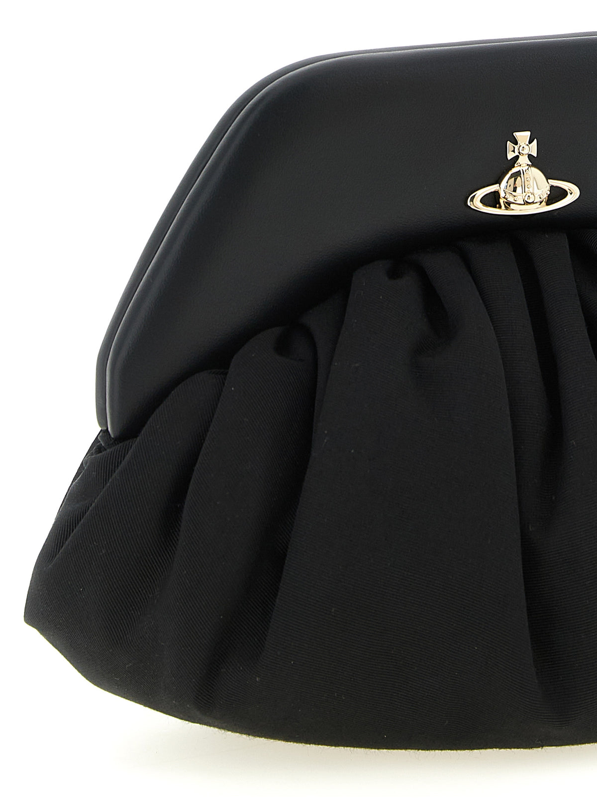 Pochette Vivienne Westwood noire en viscose