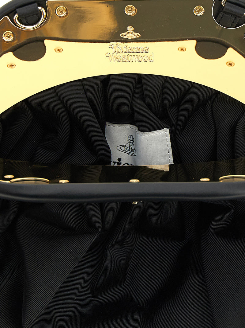 Pochette Vivienne Westwood noire en viscose