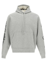 Balenciaga Gray Cotton Sweatshirt - Cursive Embroidery