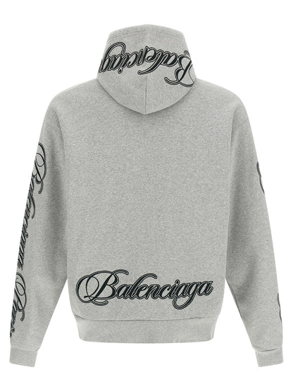 Balenciaga Gray Cotton Sweatshirt
