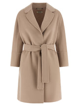 'S Max Mara Beige Virgin Wool Coat